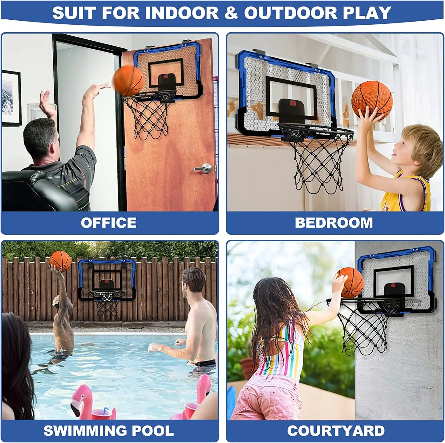 Ring Basketball Hoop Wall-mounted Indoor Training